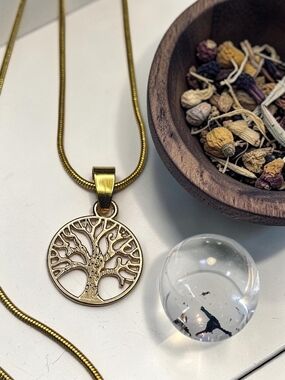 Gold Tree of Life Pendant Necklace - Women's Jewelry